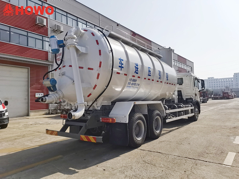 HOWO 15000L Pneumatic Suction & Discharge Tanker