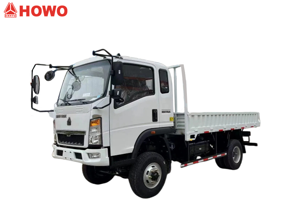 HOWO 4X4 drop side cargo truck