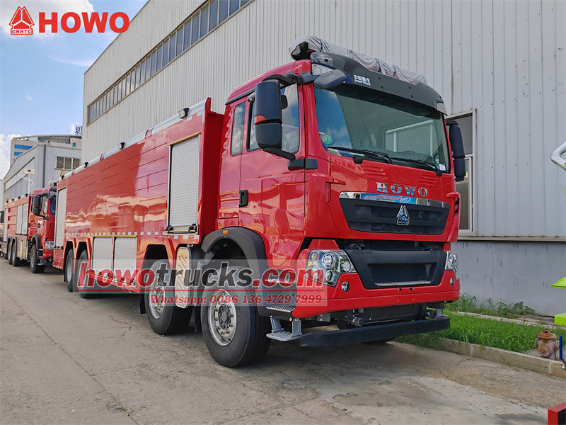 HOWO TX 8x4 foam water fire truck