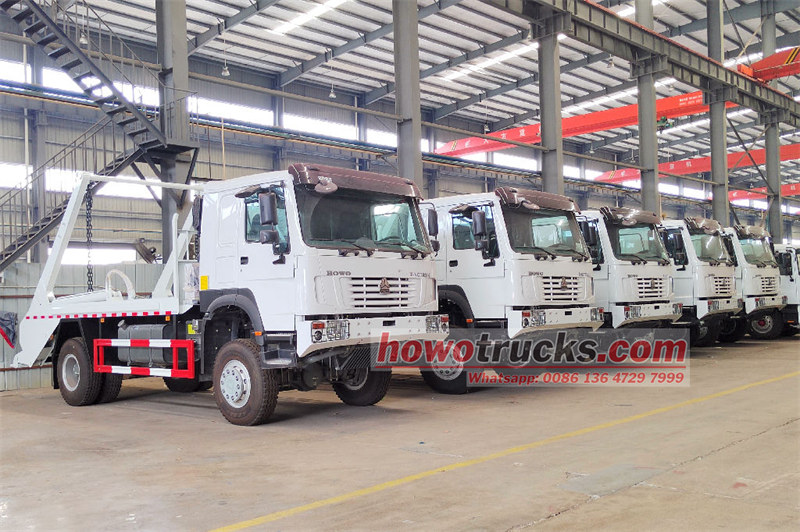 HOWO swing arm garbage truck manufacturer