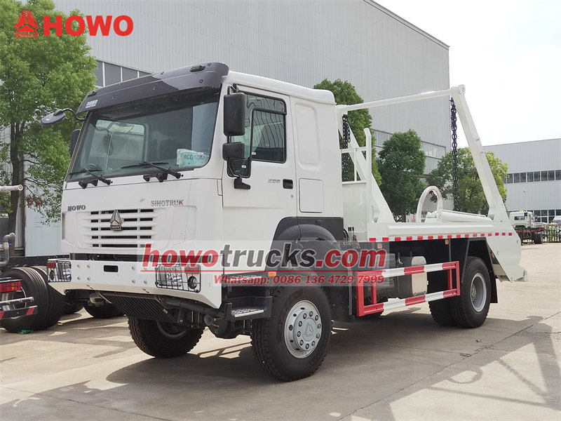 HOWO 4×4 skip bin loader