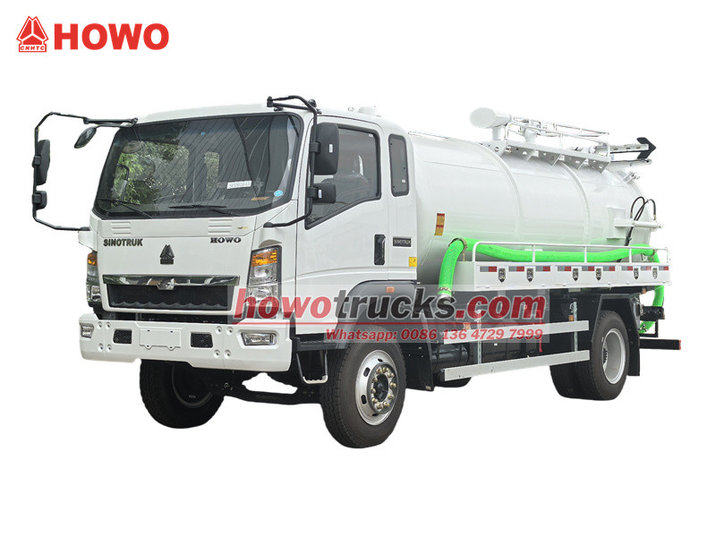 HOWO 10000L vacuum tank truck