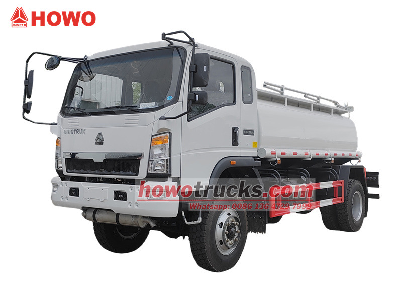 HOWO 4×4 fuel tanker truck