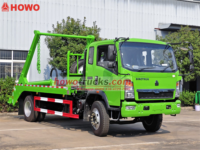 HOWO swing arm garbage truck