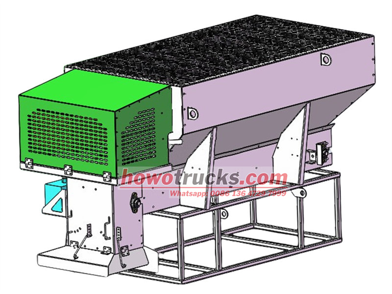 Snow melting spreader equipment drawing