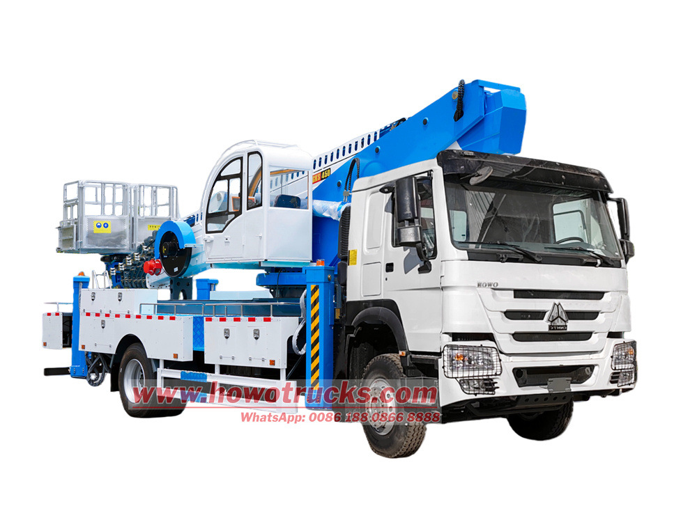 HOWO 4X2 45m aerial working truck