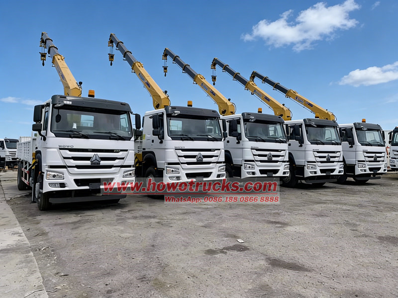 HOWO heavy duty crane trucks