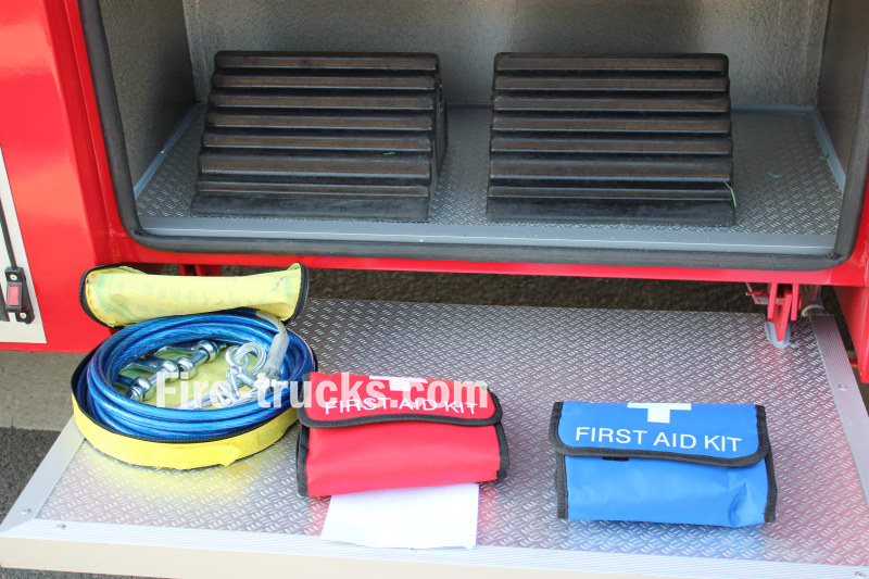 HOWO WATER FOAM FIRE TRUCK EQUIPMENT LIST