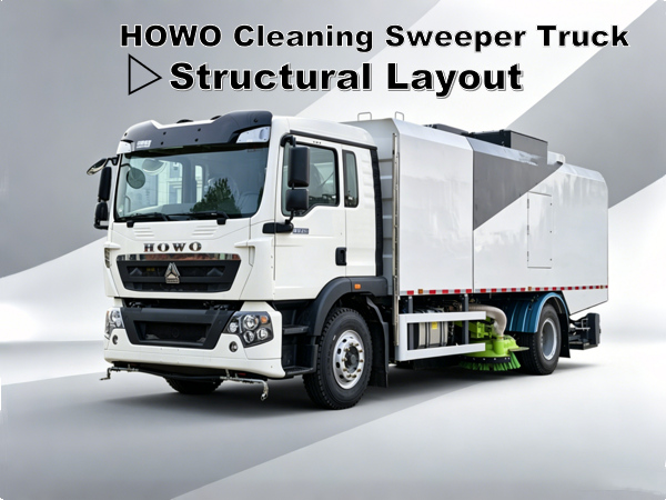 HOWO Cleaning Sweeper Truck Structural layout