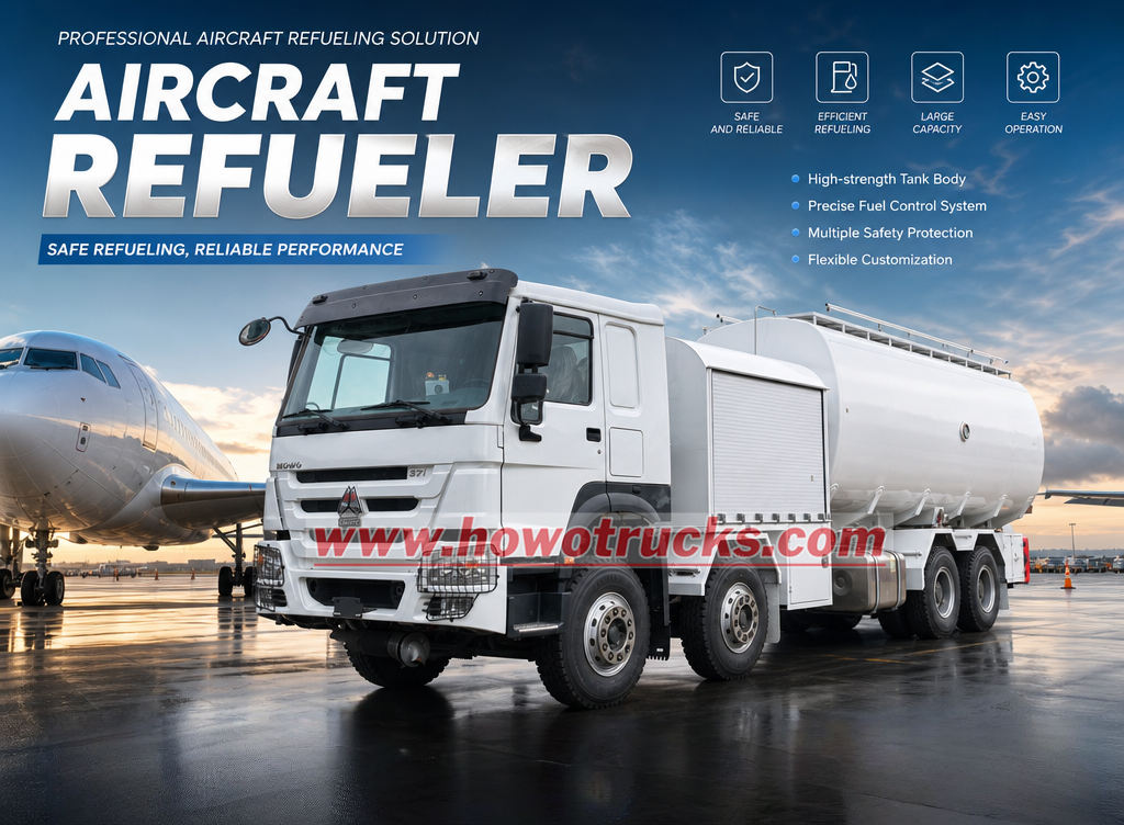 HOWO aircraft refueling tanker Exported to Cambodia HOWO aircraft refueling tanker Exported to Cambodia