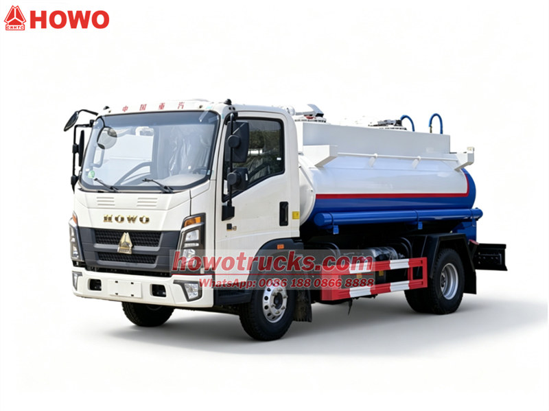 HOWO 5000L steel water hauling tanker - CS KAMIONI