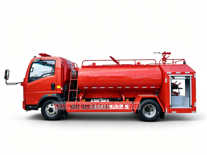 HOWO fire water tank truck 